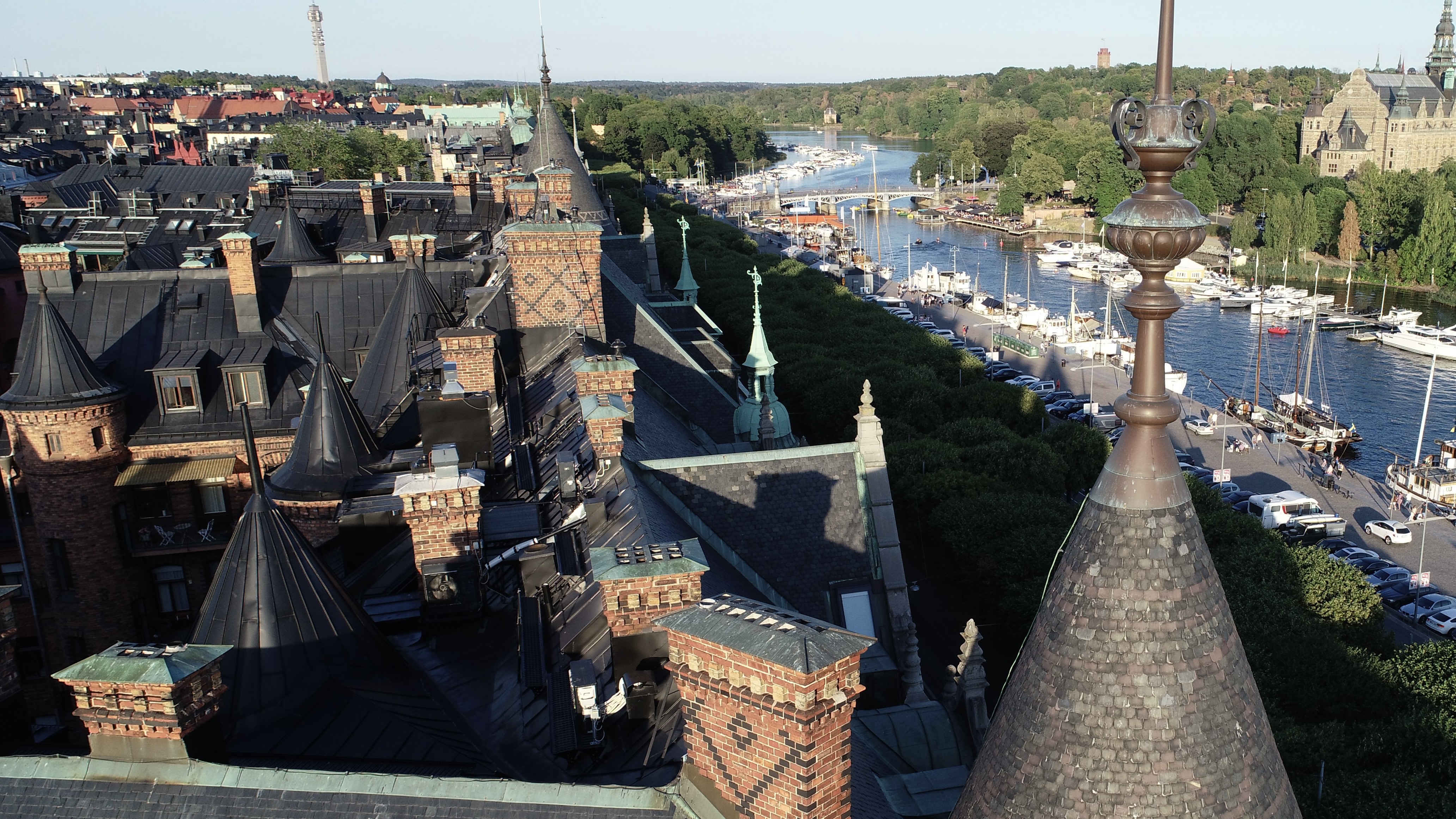 Östermalm rooftops - Strandvägen, Stockholm